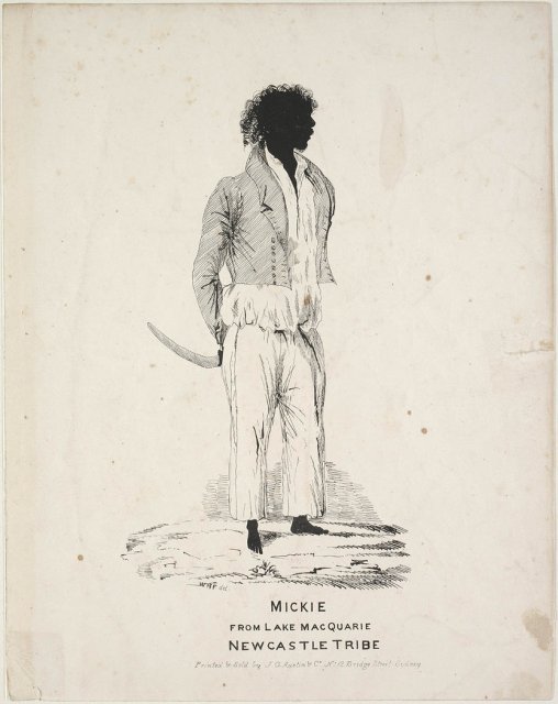 Mickie, Lake Macquarie Newcastle Tribe by William Henry Fernyhough, c1836  SLNSW